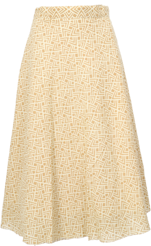 Boho reversible wrap skirt, 7/8 layer skirt, summer skirt, cotton skirt - natural white