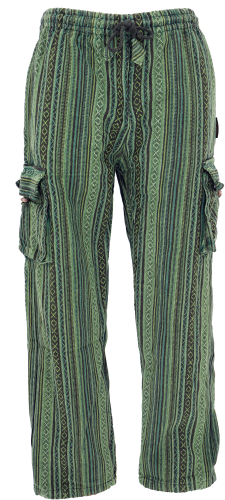 Feel-good pants, Goa pants, Loose fit pants - green