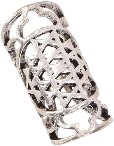 Dreadlock jewelry, dreadlock bead, hair bead - model 6/silver - 3 cm 1 cm