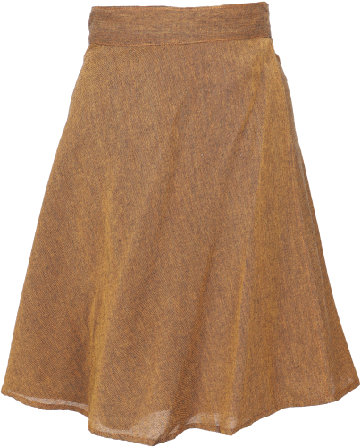 Lightweight wrap skirt, boho cotton summer skirt - mustard