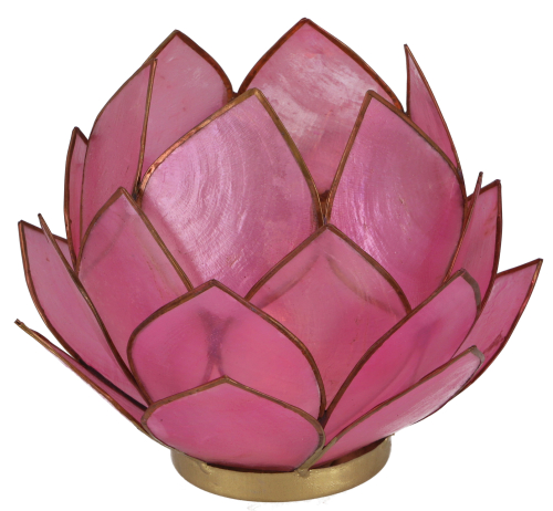 Lotus Teelicht Muschel 14*10 cm - rosa