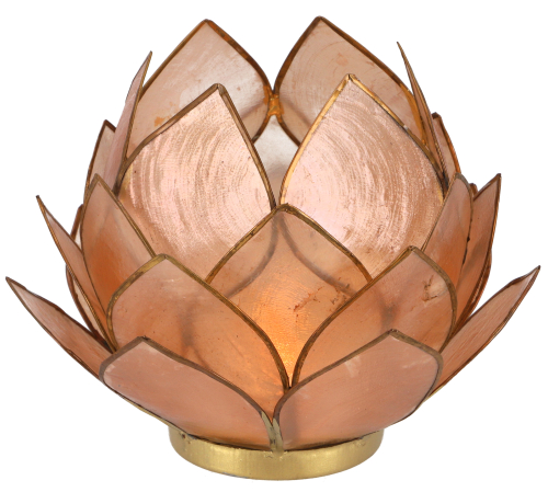 Lotus tealight shell 14*10 cm - sand-colored