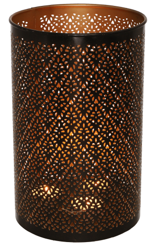Runde Metall Windlicht Leuchte, passend fr Teelicht Kerzen oder als Deckenlampe verwendbar - Modell 7