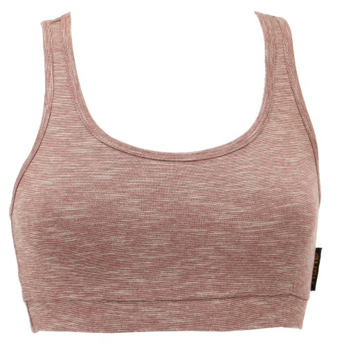 BraTop, yoga top made from organic cotton - cappuccino