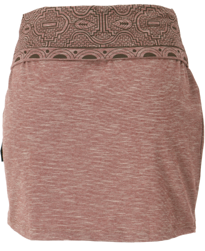 Organic cotton mini skirt, organic yoga skirt - cappuccino