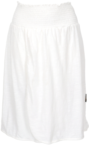 Organic cotton skirt, yoga skirt in wrap look, dance skirt - white