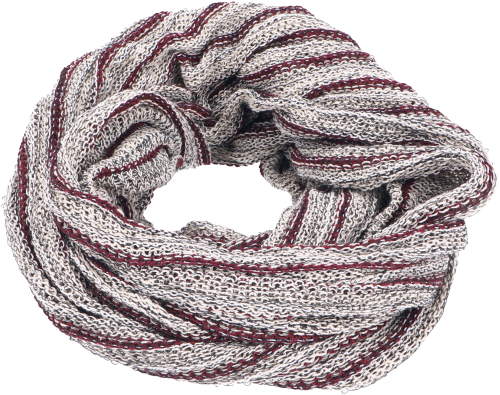 Soft loop scarf, magic loop scarf - gray - 40 cm