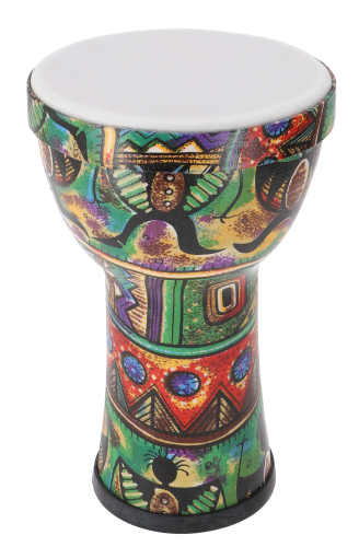 Colored Djembe/Wooden Drum/Percussion Rhythm Sound Instrument - Motif 5/27 cm