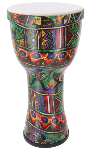 Colored Djembe/Wooden Drum/Percussion Rhythm Sound Instrument - Motif 5/42 cm