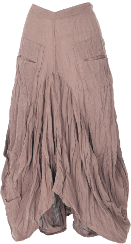 Natural maxi skirt, boho skirt, long skirt - taupe