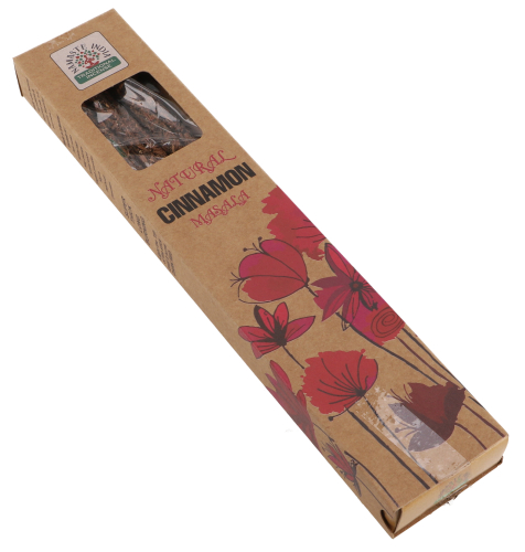 Nat�rliche handgerollte ORKAY R�ucherst�bchen aus S�d Indien - Cinnamon Masala - 23x4,5x2 cm 