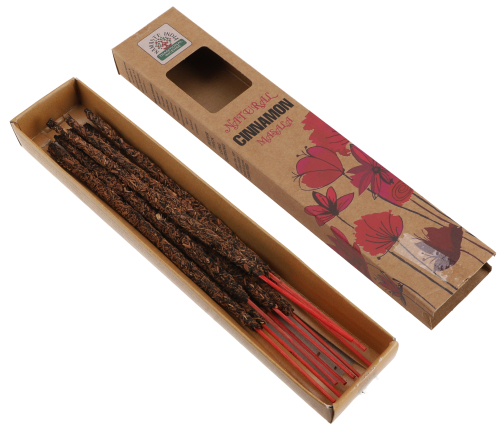 Nat�rliche handgerollte ORKAY R�ucherst�bchen aus S�d Indien - Cinnamon Masala - 23x4,5x2 cm 