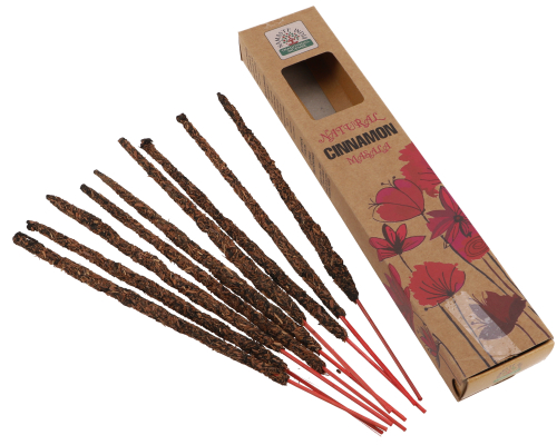 Natrliche handgerollte ORKAY Rucherstbchen aus Sd Indien - Cinnamon Masala - 23x4,5x2 cm 