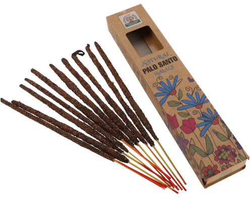Natural hand-rolled ORKAY incense sticks from South India - Palo Santo Masala - 23x4,5x2 cm 