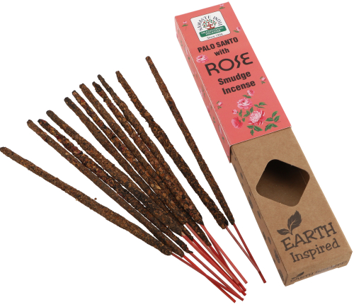 Natural hand-rolled Namaste India incense sticks - Palo Santo Rose - 23x4,5x2 cm 