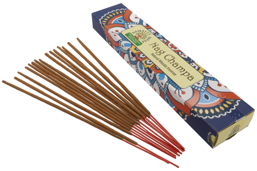 Natural Massala incense sticks from South India - Nag Champa - 23x4,5x2 cm 