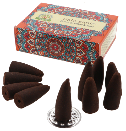 Natural incense cones from South India - Palo Santo - 23x4,5x2 cm 