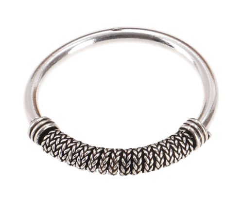Silver ring, boho style ethnic ring - model 25 - 1,5 cm