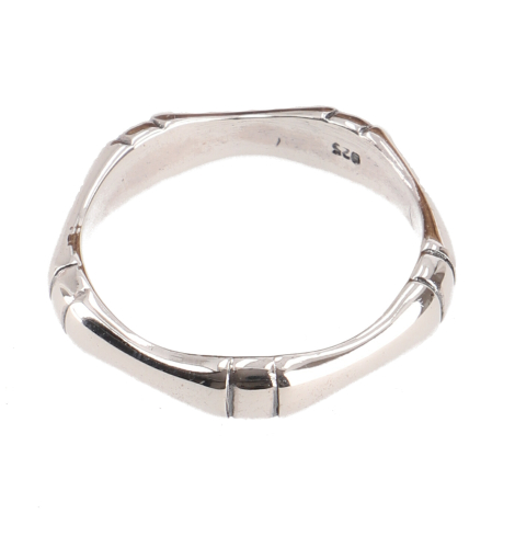 Silver ring, boho style ethno ring, men`s ring, men`s jewelry - model 35 - 0,8 cm