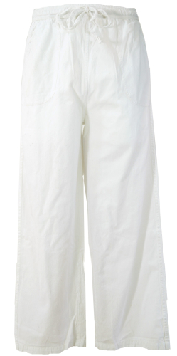 Lightweight yoga pants, tai chi pants, summer pants, cotton pants - white