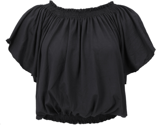 Off-the-shoulder top, Carmen shirt - black