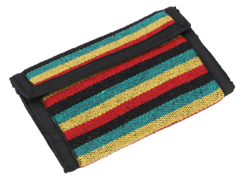 Ethno fabric wallet Nepal - Model 13 - 10x11 cm