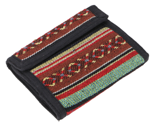 Ethno fabric wallet Nepal - Model 15 - 10x11 cm