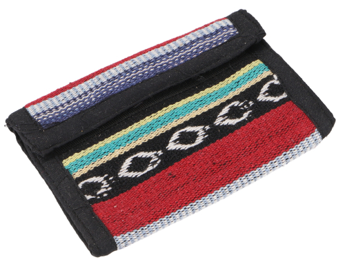 Ethno fabric wallet Nepal - Model 17 - 10x11 cm