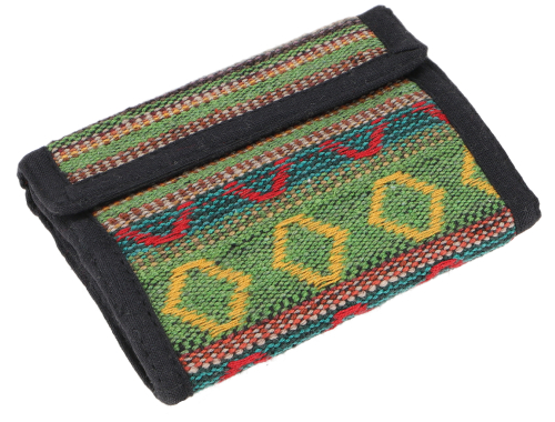 Ethno fabric wallet Nepal - Model 19 - 10x11 cm