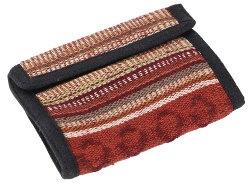 Ethno fabric wallet Nepal - Model 22 - 10x11 cm