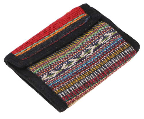 Ethno fabric wallet Nepal - Model 23 - 10x11 cm