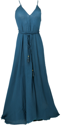 Boho summer dress, magic dress, maxi dress, halterneck beach dress - dark blue