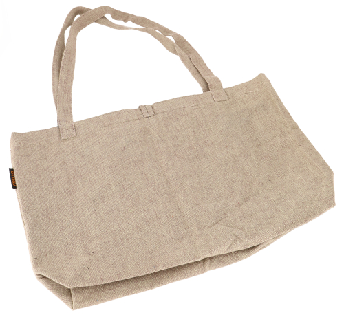 Ethno Yogamattentasche, Tasche f�r Yogamatte, Yogatasche, Strandtasche, Shopper - leinenfarben - 30x45x15 cm 