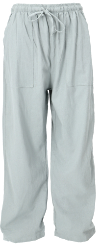 Lightweight yoga pants, tai chi pants, summer pants, unisex cotton pants - light gray