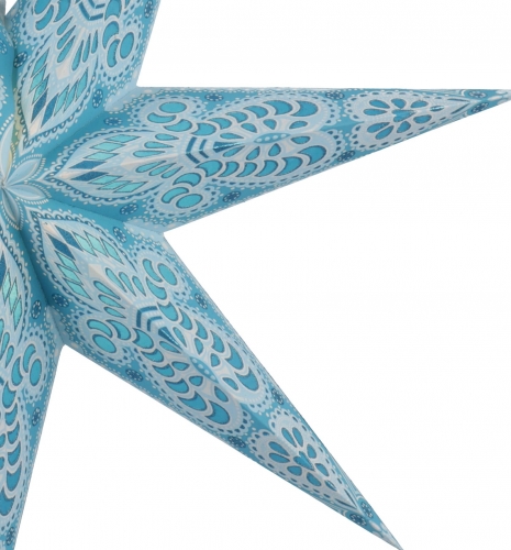 Faltbarer Advents Leucht Papierstern, Weihnachtsstern 60 cm - Menora 7 t�rkis