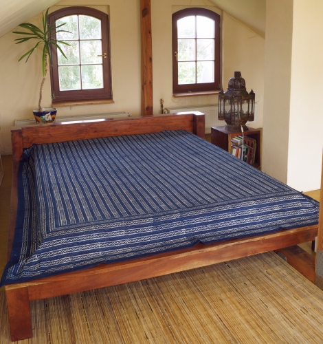 Block print bedspread, bed sofa throw, handmade wall hanging, wall cloth - Design 5