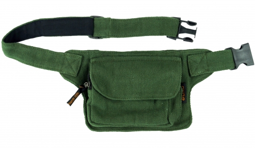 Belt bag, festival bum bag - olive - 14x17x5 cm 