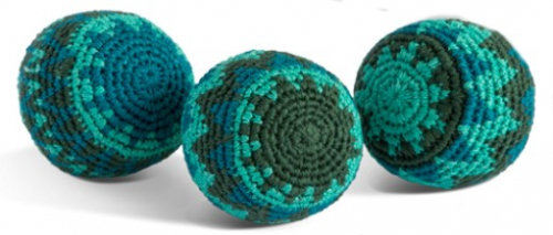 Flavored juggling balls, crochet balls 6.5 cm - pine (1 pc.)