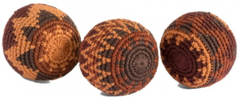 Flavored juggling balls, crochet balls 6.5 cm - cinnamon (1 pc.)