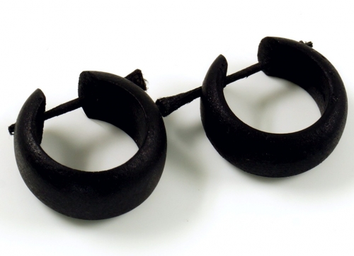 Creole wooden, ethno wooden earring - Uni 1,5 cm