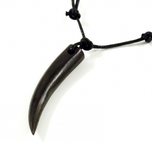 Ethno horn jewelry necklace, peace surfer necklace - tooth - 4x0,5 cm