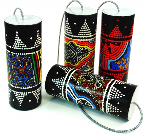 Musikinstrument aus Holz, Musik Percussion Rhythmus Klang Instrument, handgearbeitet - Gewittermacher, Donner 2 - 20x8x8 cm 