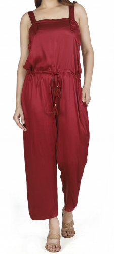 Boho jumpsuit, summer jumpsuit, airy one-piece - red