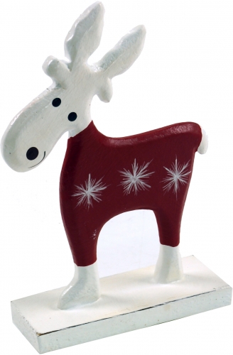 Carved reindeer - 13x9x3 cm 