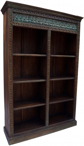 Elaborately decorated bookshelf in vintage look - model 10 - 184x124x36 cm 