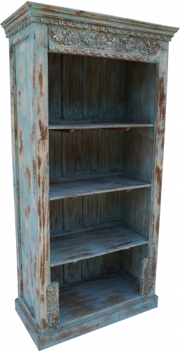 Elaborately decorated bookshelf in vintage look - model 11 - 196x100x45 cm 