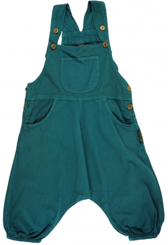 Children`s dungarees, dungarees, bloomers, aladdin pants for children - petrol
