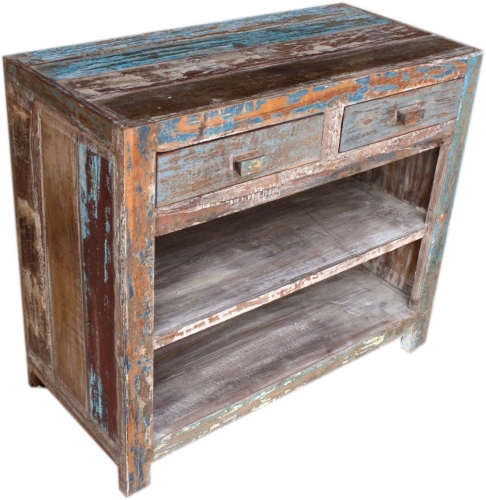 Solid vintage chest of drawers, highboard, sideboard, hallway cupboard - model 11 - 85x97x46 cm 