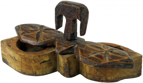 Antike Holzaufbewahrung, Holzschatulle, Holzbox 30 cm