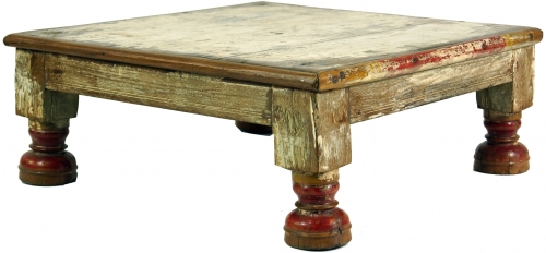 Kleiner Tisch, Blumenbank, Kaffeetisch, Beistelltisch, Couchtisch - Modell 15 - 17x48x48 cm 